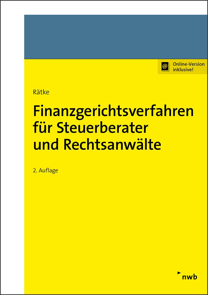 Vorderes Coverbild Finanzgerichtsverfahren für Steuerberater und Rechtsanwälte