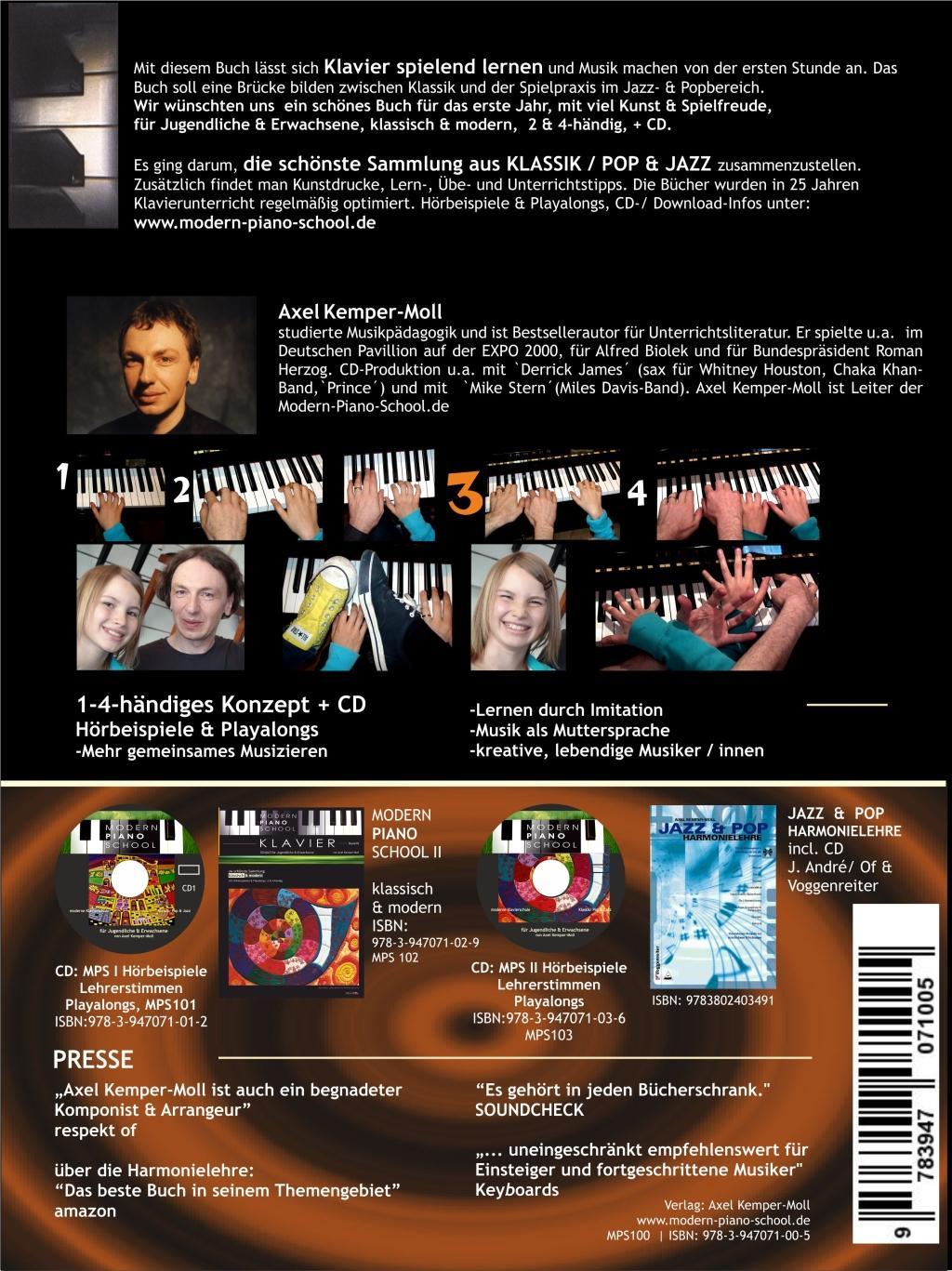 Beispielinhalt (Bild) Modern Piano School 1 / Klavierschule