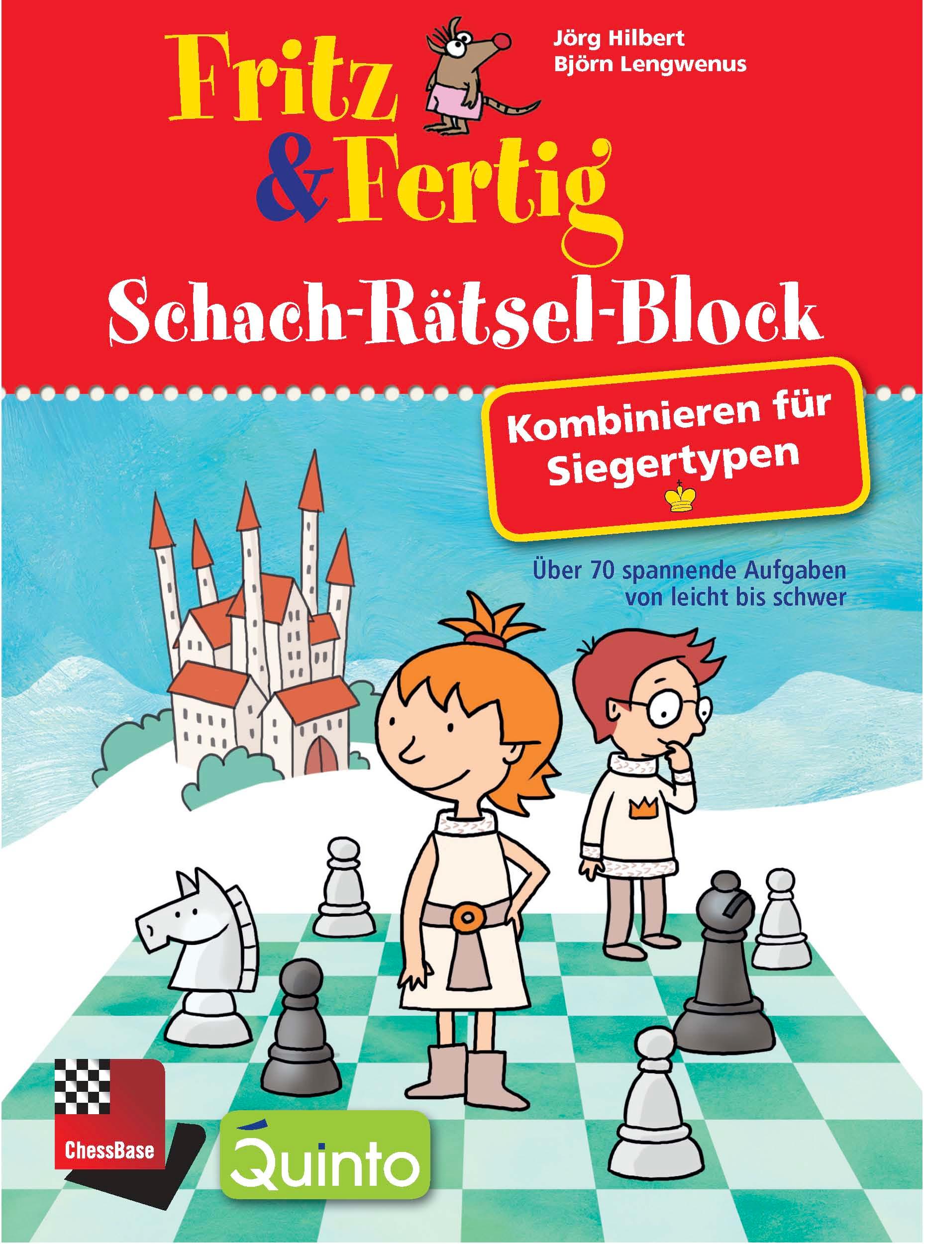Vorderes Coverbild Fritz & Fertig Schach-Rätsel-Block: Kombinieren für Siegertypen