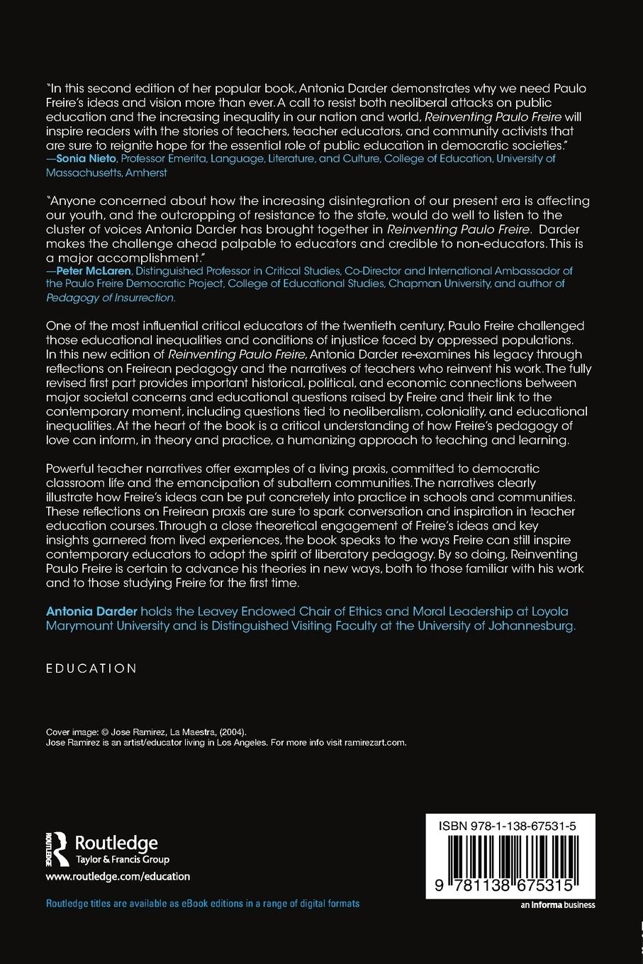 Rückseitencover Reinventing Paulo Freire