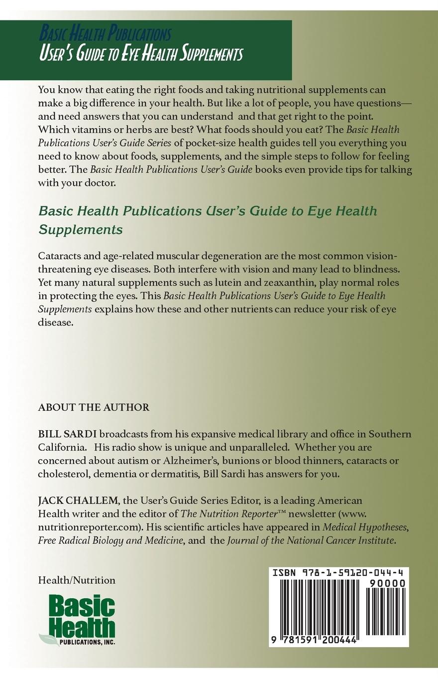 Rückseitencover User's Guide to Eye Health Supplements