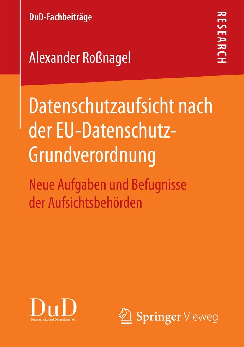 Vorderes Coverbild Datenschutzaufsicht nach der EU-Datenschutz-Grundverordnung