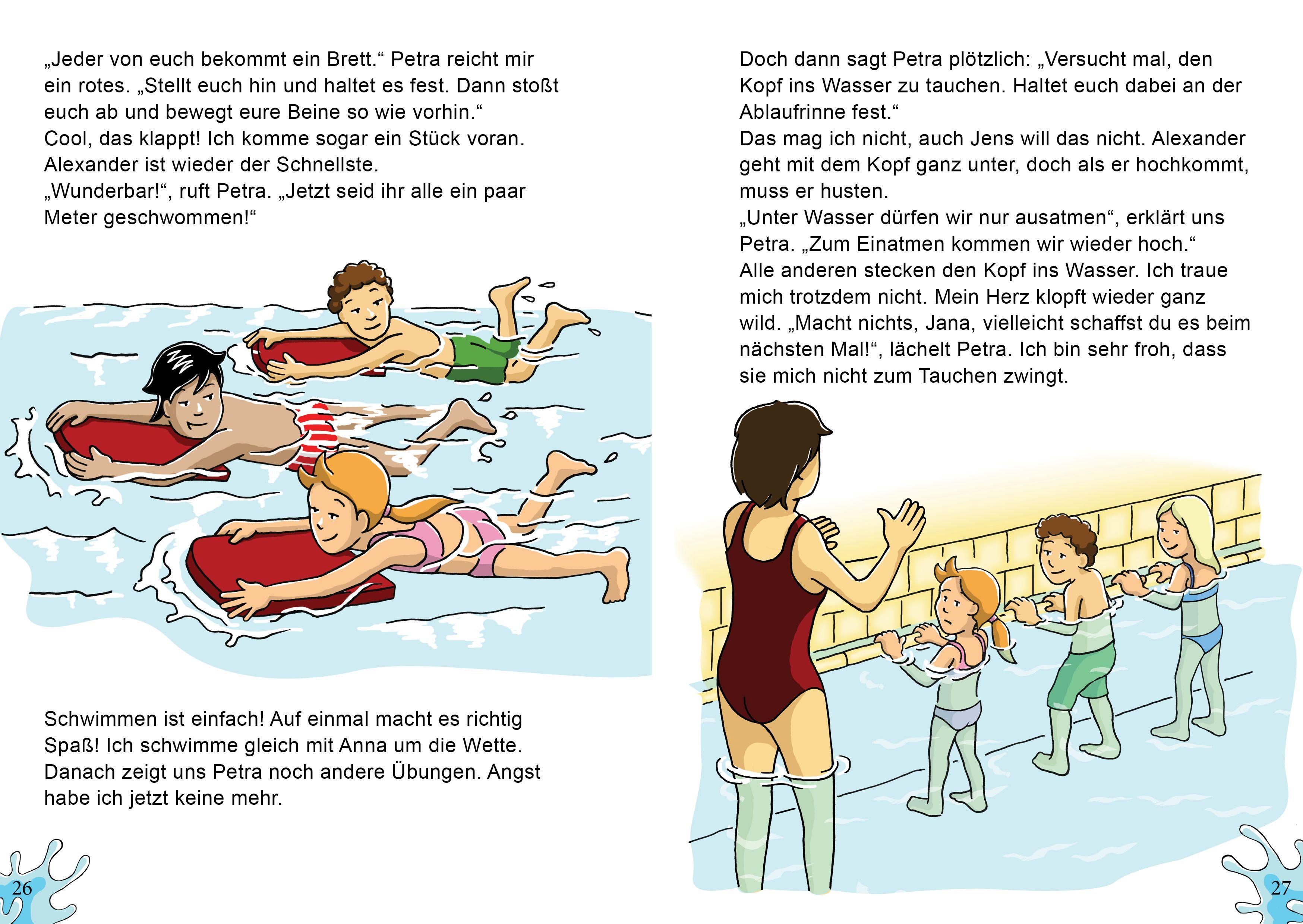 Beispielinhalt (Bild) Jana im Schwimmbad