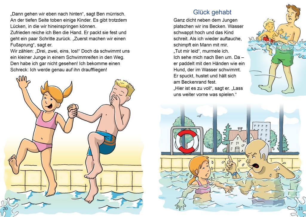 Beispielinhalt (Bild) Jana im Schwimmbad