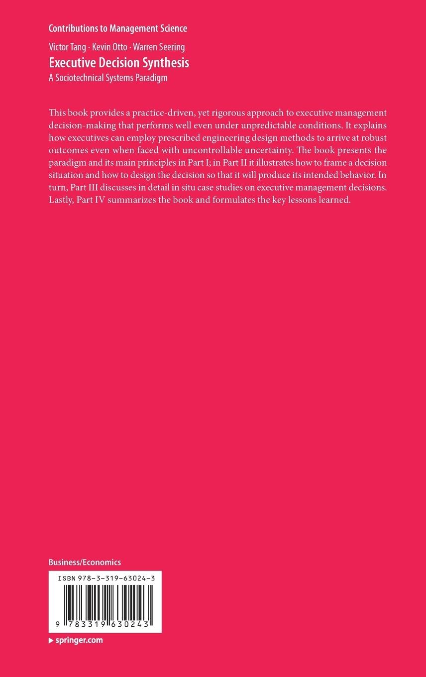 Rückseitencover Executive Decision Synthesis