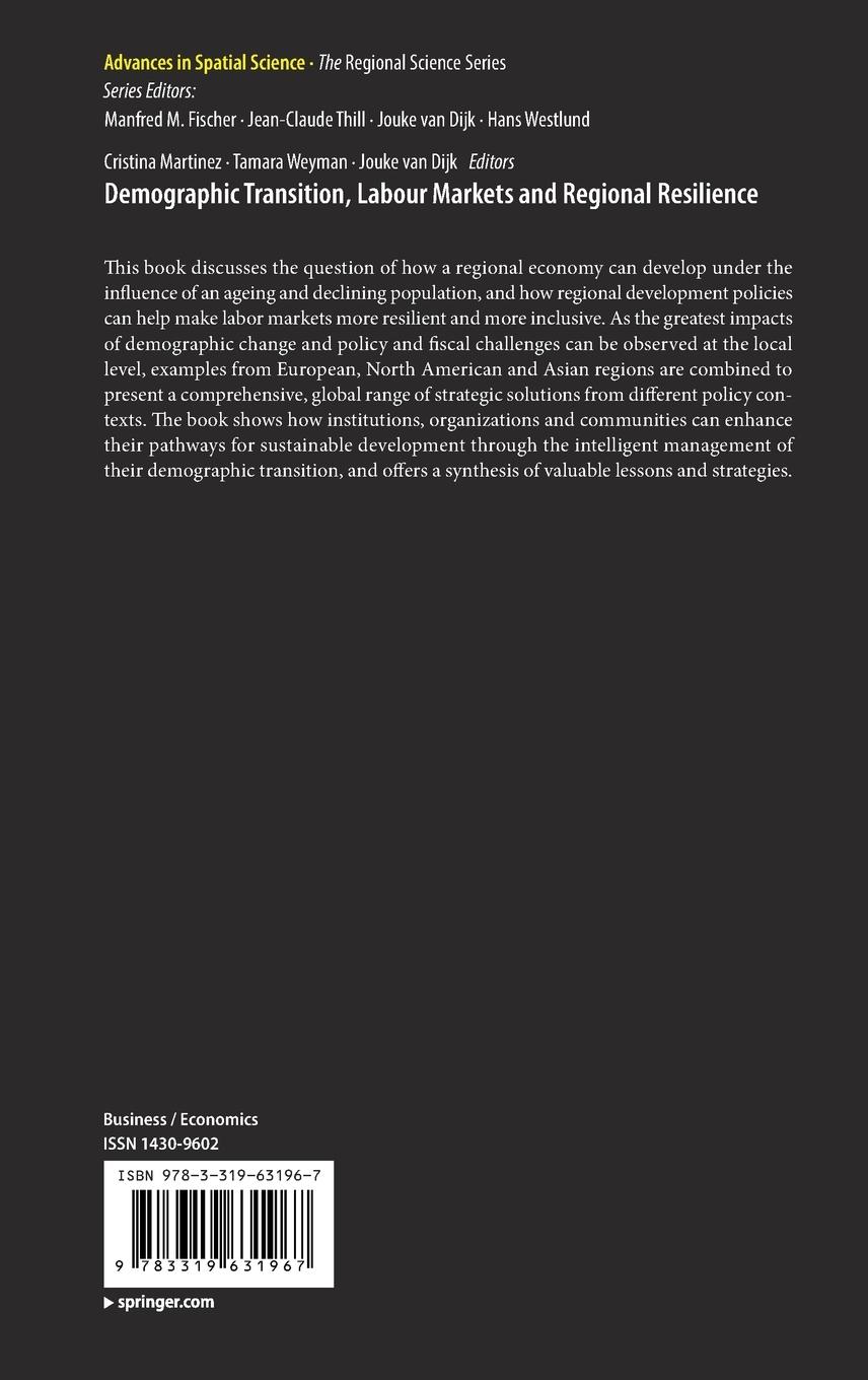 Rückseitencover Demographic Transition, Labour Markets and Regional Resilience