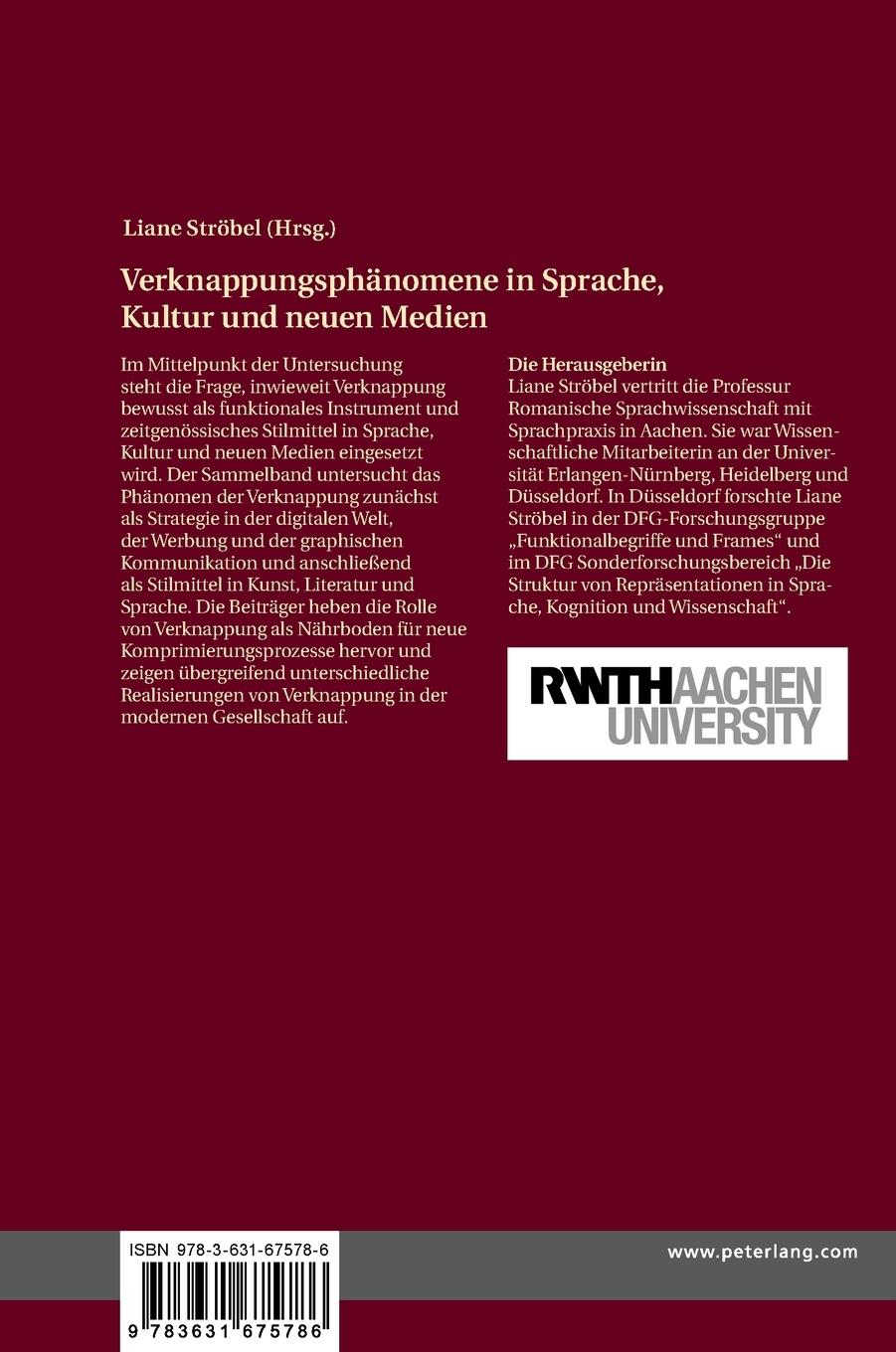 Rückseitencover Verknappungsphänomene in Sprache, Kultur und neuen Medien