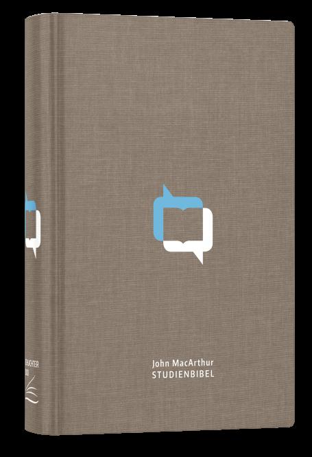 Vorderes Coverbild MacArthur Studienbibel - Schlachter 2000 (Hardcover, grau)