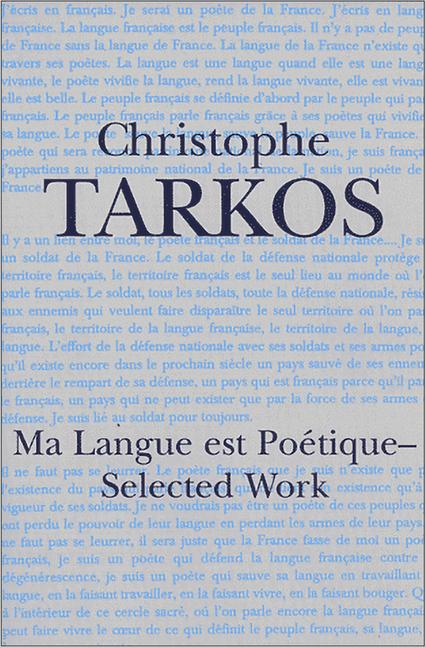 Vorderes Coverbild Ma Langue Est Poetique: Selected Works