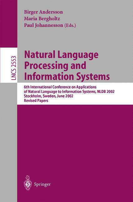 Vorderes Coverbild Natural Language Processing and Information Systems