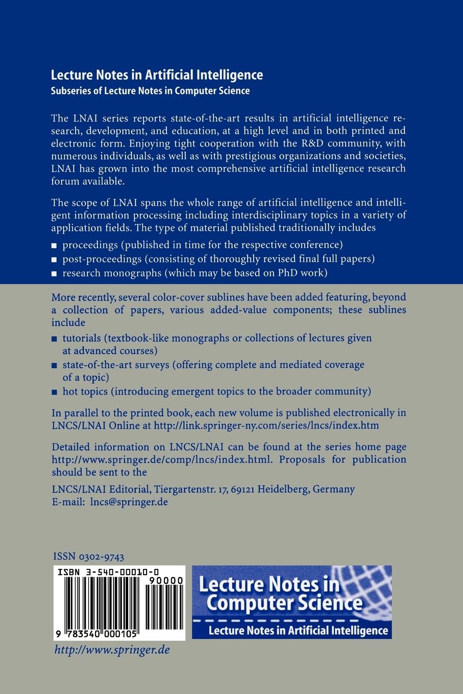 Rückseitencover Logic for Programming, Artificial Intelligence, and Reasoning