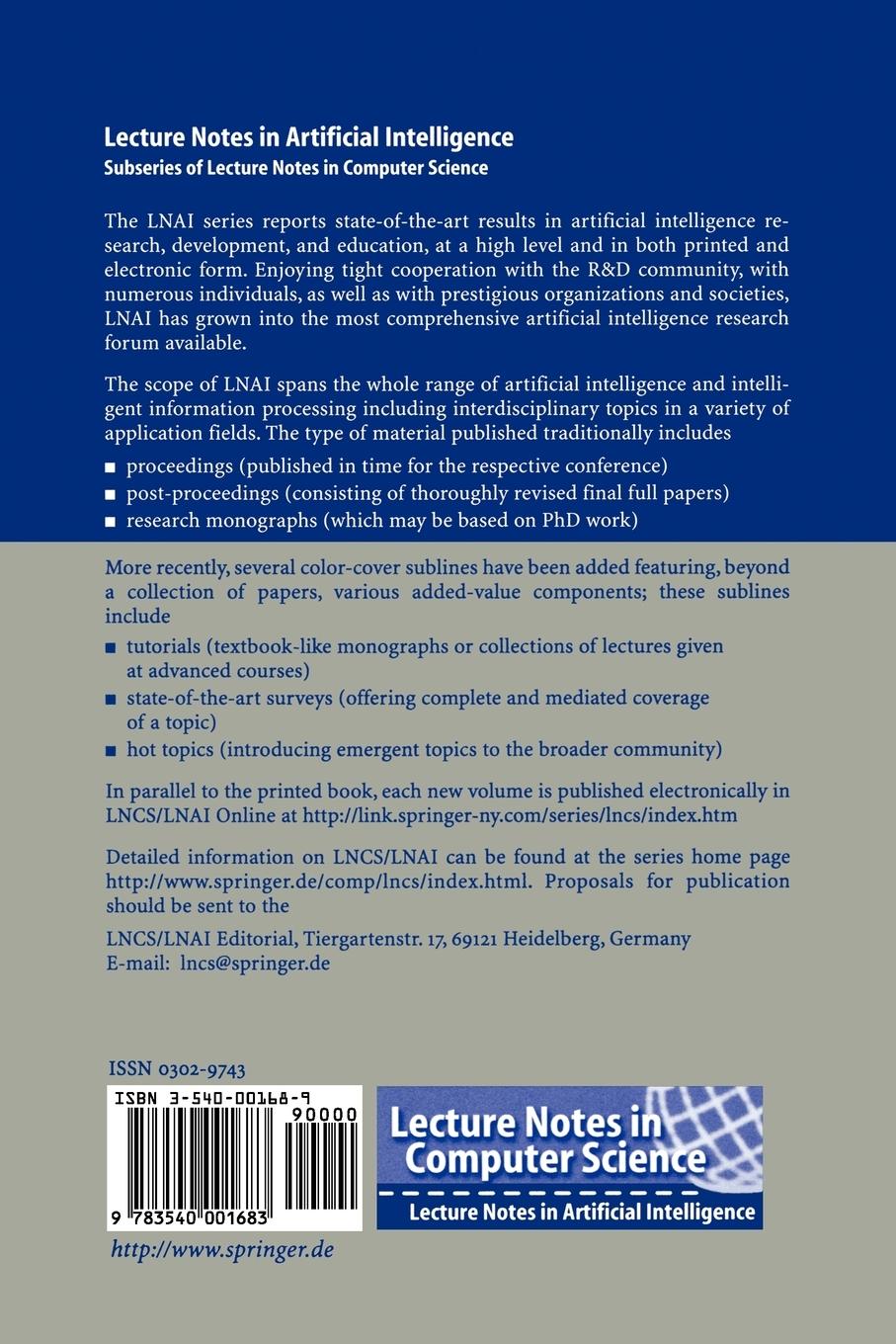 Rückseitencover Advances in Plan-Based Control of Robotic Agents