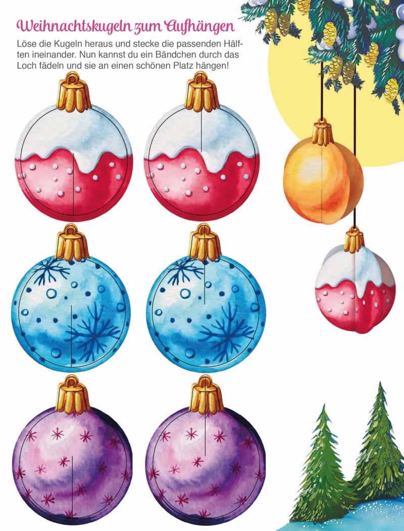 Beispielinhalt (Bild) Weihnachts-Bastelspass