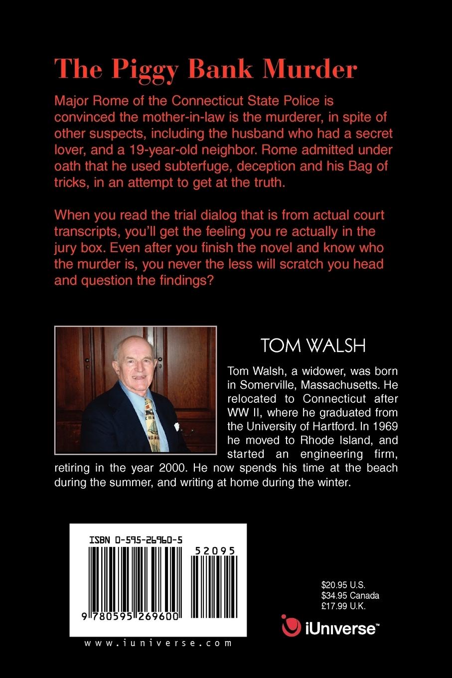 Rückseitencover The Piggy Bank Murder