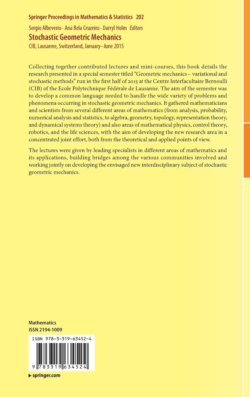 Rückseitencover Stochastic Geometric Mechanics
