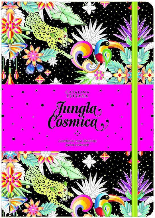Vorderes Coverbild Jungla cósmica : cuaderno con láminas para colorear