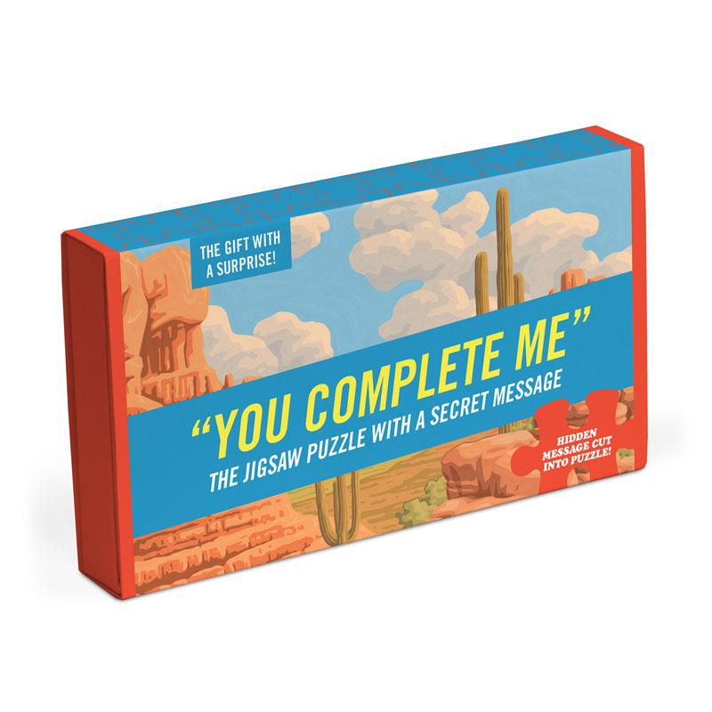 Vorderes Coverbild Knock Knock You Complete Me Message Puzzle