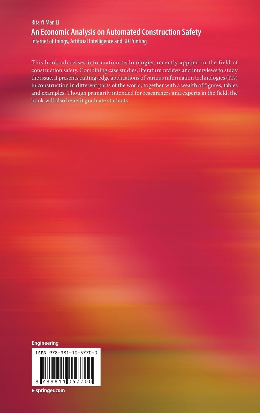 Rückseitencover An Economic Analysis on Automated Construction Safety