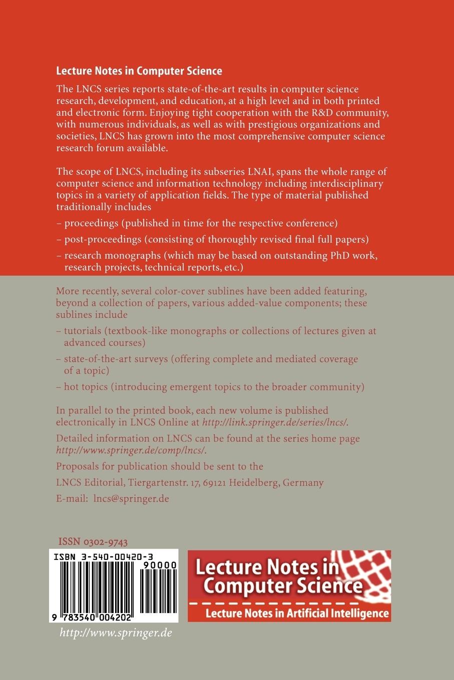 Rückseitencover Security in Communication Networks