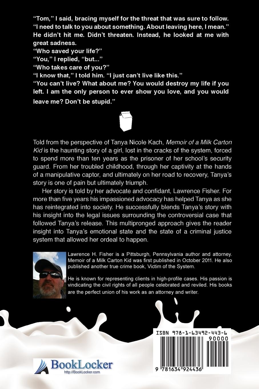 Rückseitencover Memoir of a Milk Carton Kid