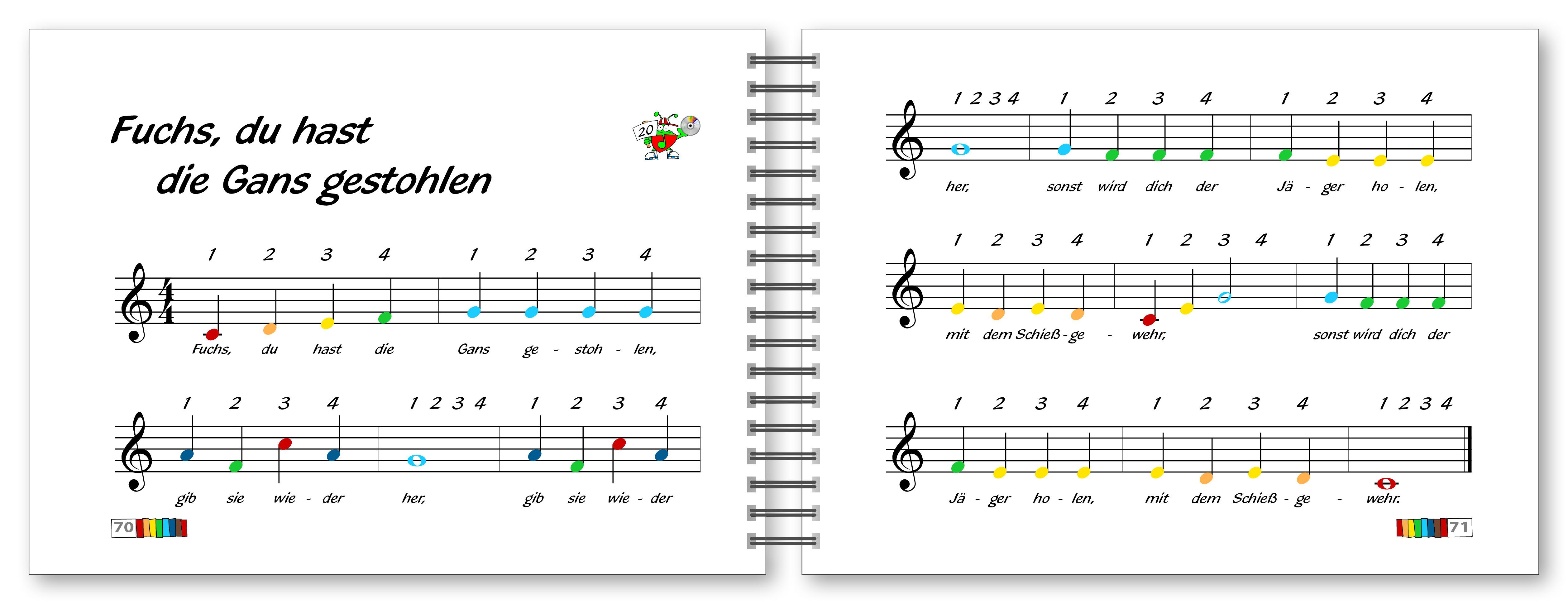 Beispielinhalt (Bild) Voggys Glockenspielschule