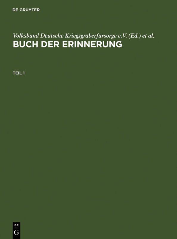 Vorderes Coverbild Buch der Erinnerung