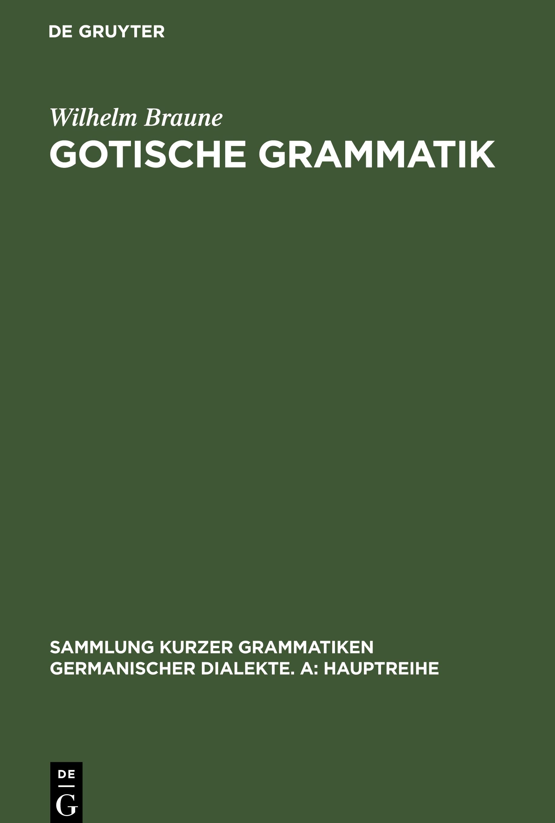 Vorderes Coverbild Gotische Grammatik