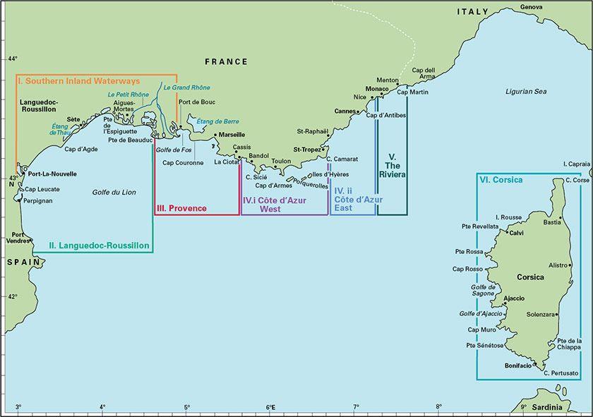 Beispielinhalt (Bild) Mediterranean France and Corsica Pilot