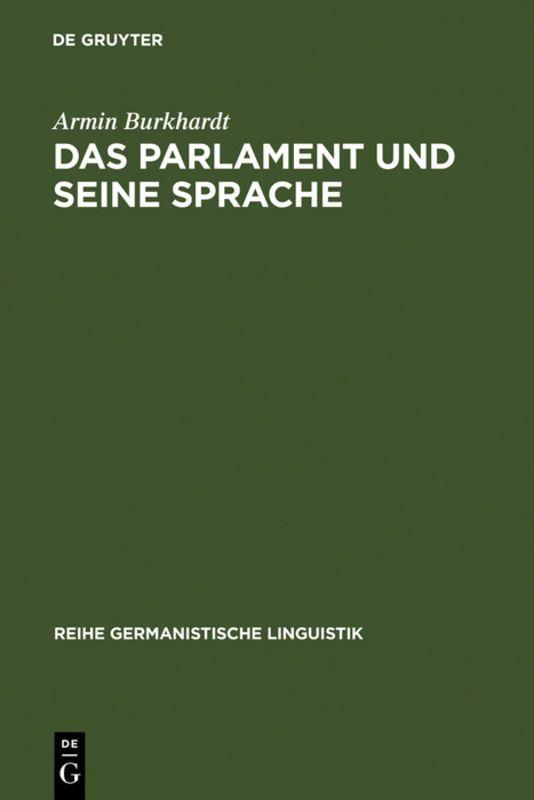 Vorderes Coverbild Das Parlament und seine Sprache