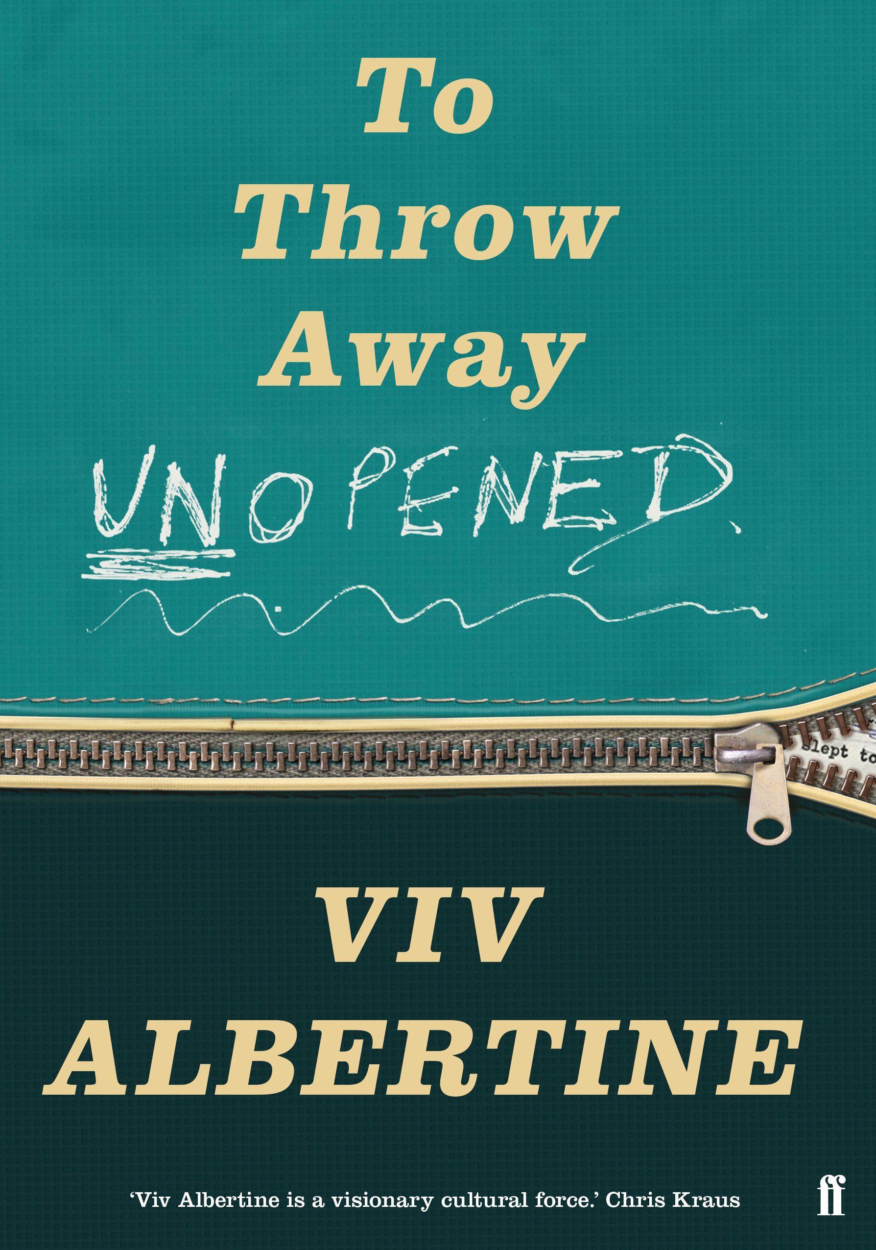 Vorderes Coverbild To Throw Away Unopened