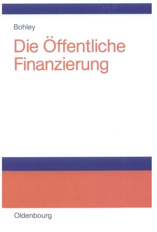 Vorderes Coverbild Die öffentliche Finanzierung