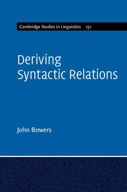Vorderes Coverbild Deriving Syntactic Relations