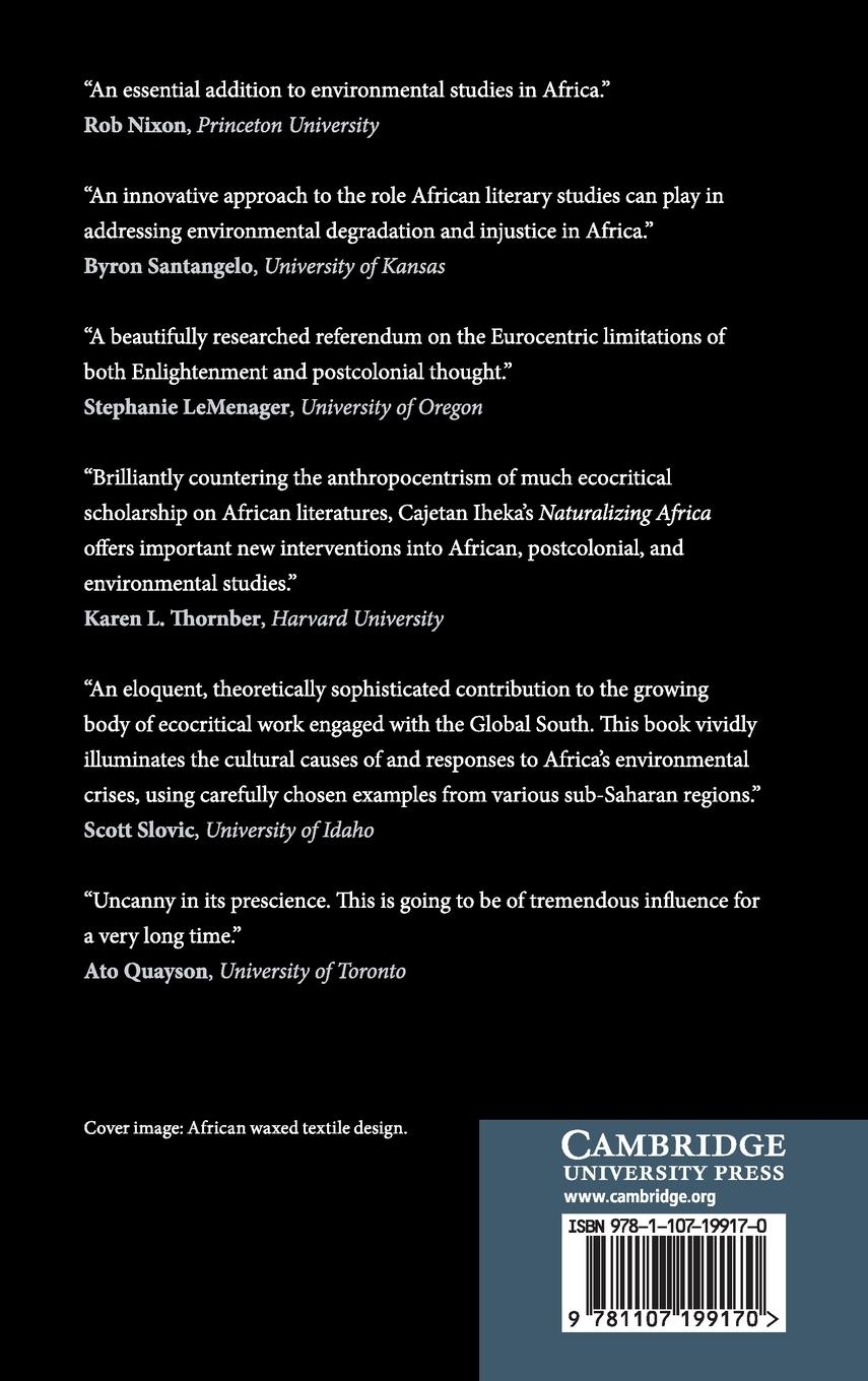 Rückseitencover Naturalizing Africa