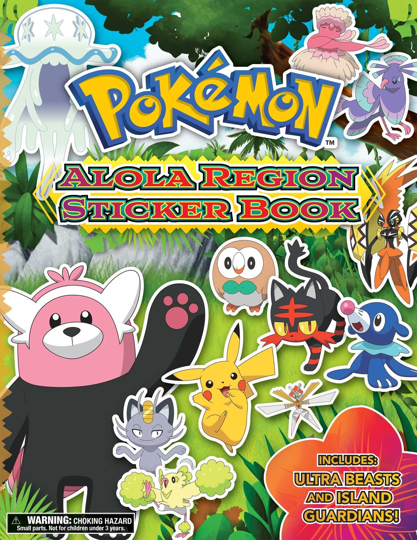 Vorderes Coverbild Pokémon Alola Region Sticker Book