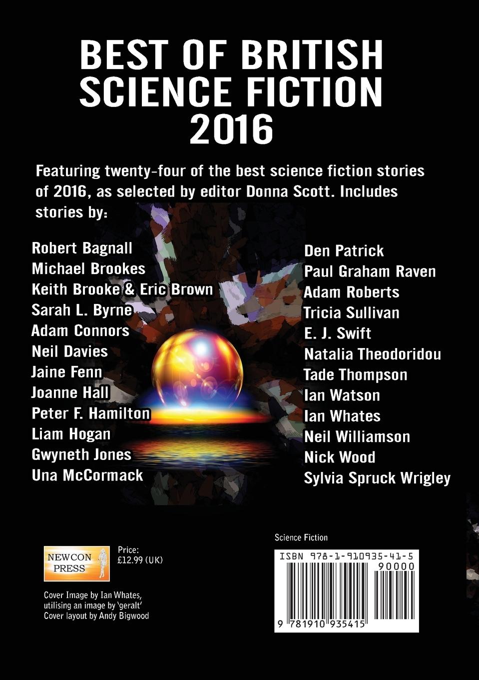 Rückseitencover Best of British Science Fiction 2016