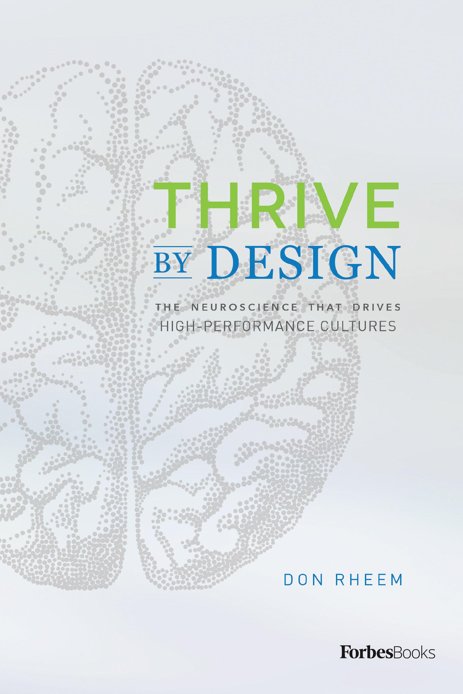 Vorderes Coverbild Thrive by Design