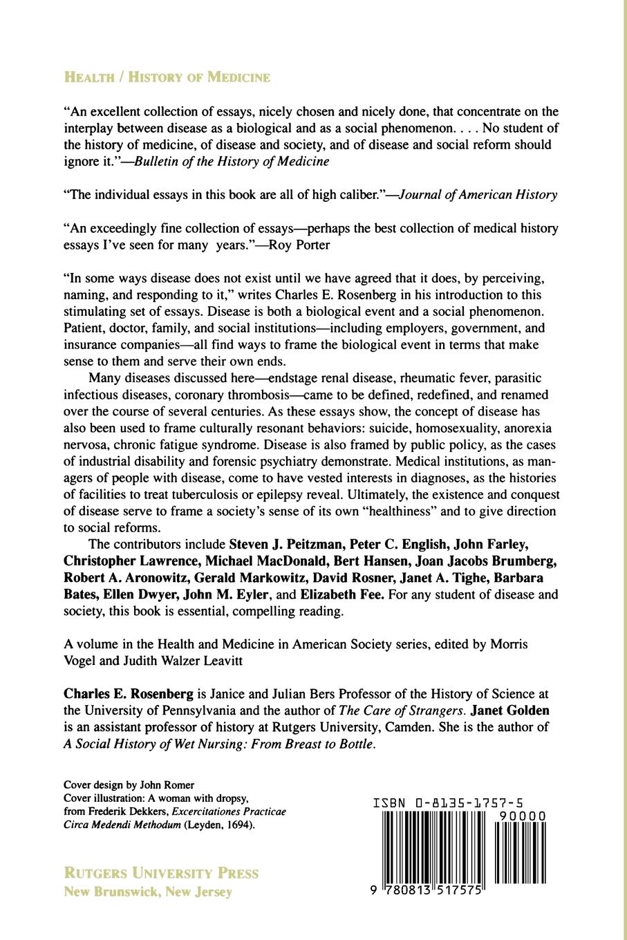 Rückseitencover Framing Disease