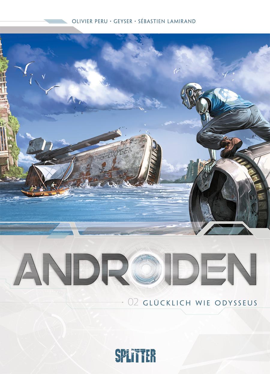 Vorderes Coverbild Androiden 02. Glücklich wie Odysseus