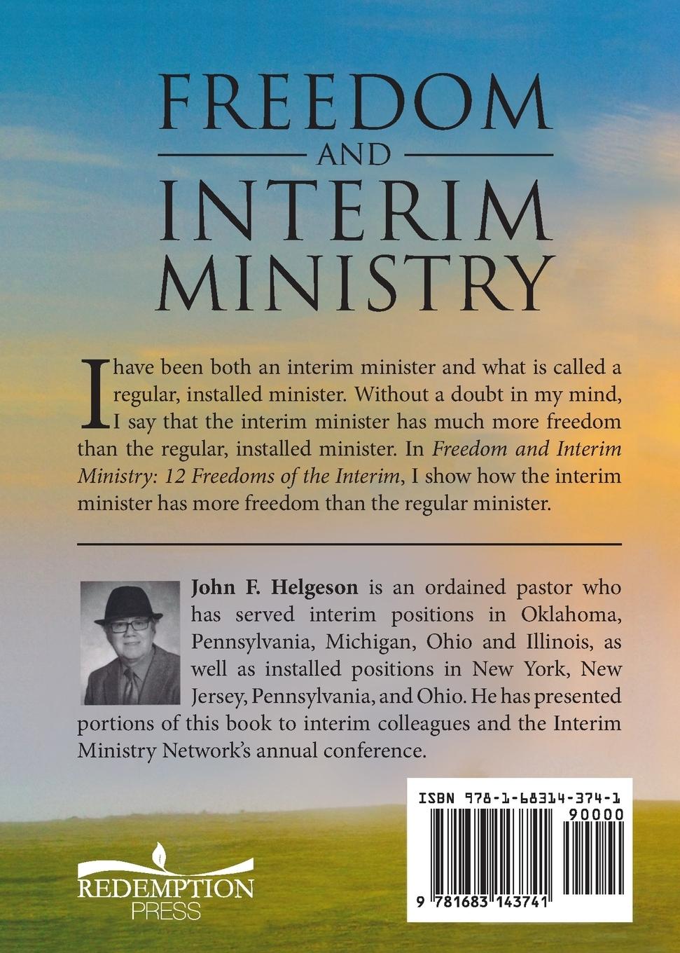 Rückseitencover Freedom and Interim Ministry