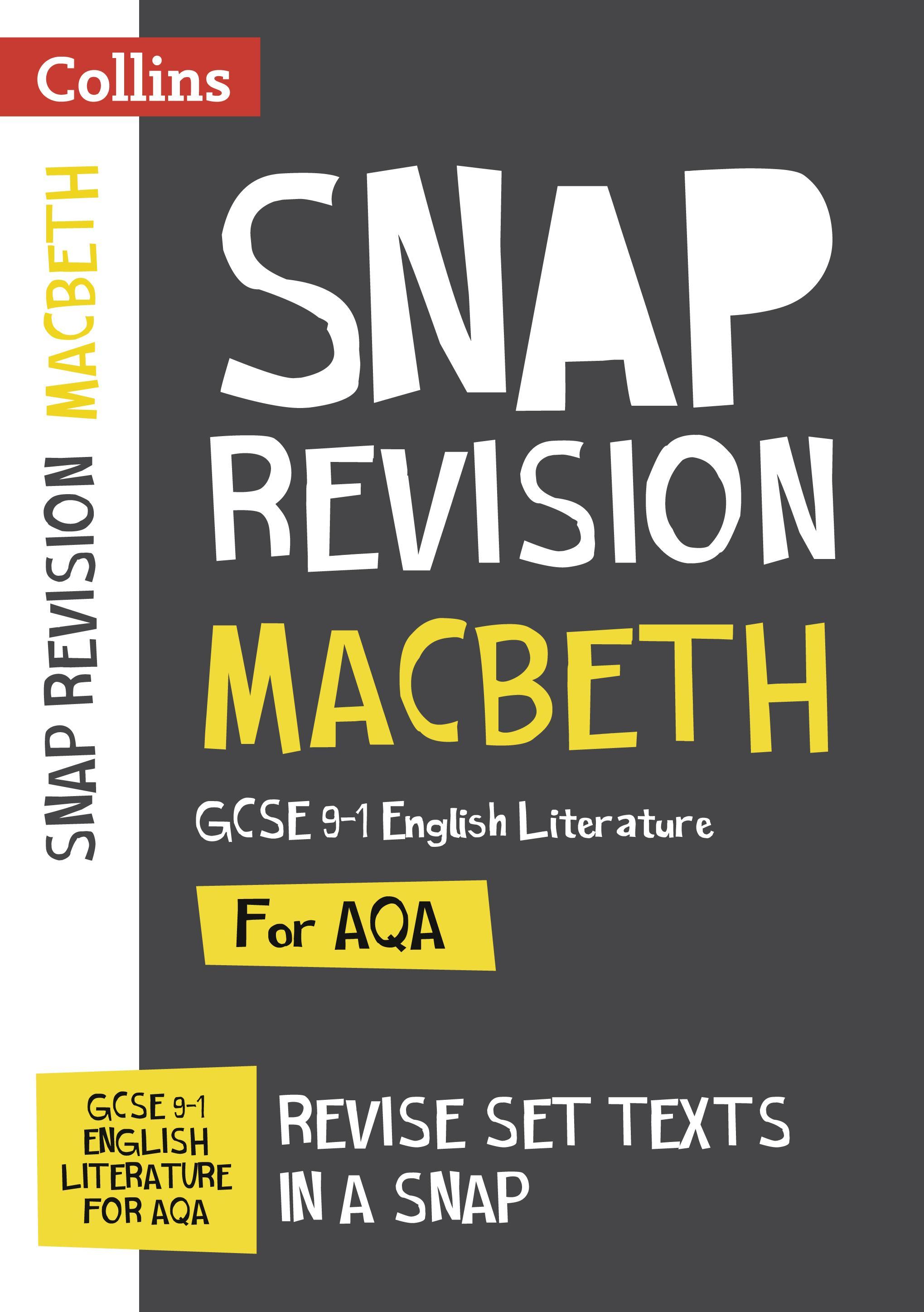 Vorderes Coverbild Collins Snap Revision Text Guides - Macbeth: Aqa GCSE English Literature