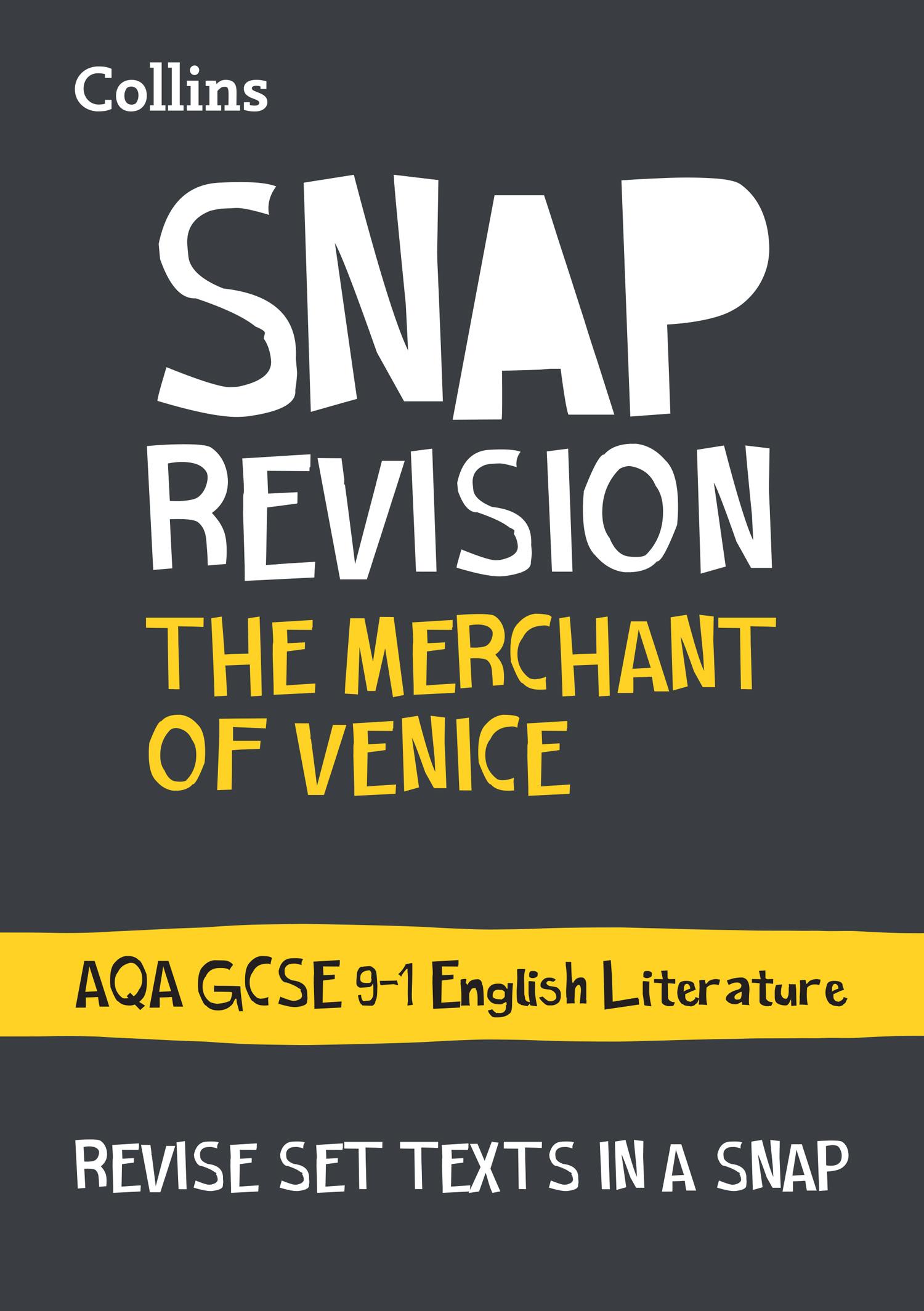 Vorderes Coverbild Collins Snap Revision Text Guides - The Merchant of Venice: Aqa GCSE English Literature