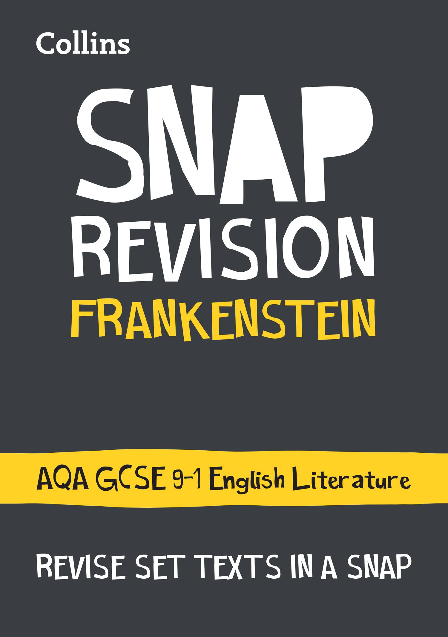 Vorderes Coverbild Collins Snap Revision Text Guides - Frankenstein: Aqa GCSE English Literature