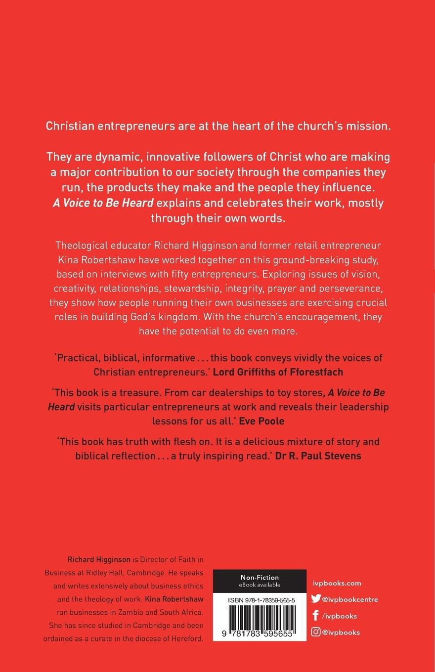 Rückseitencover A Voice to Be Heard