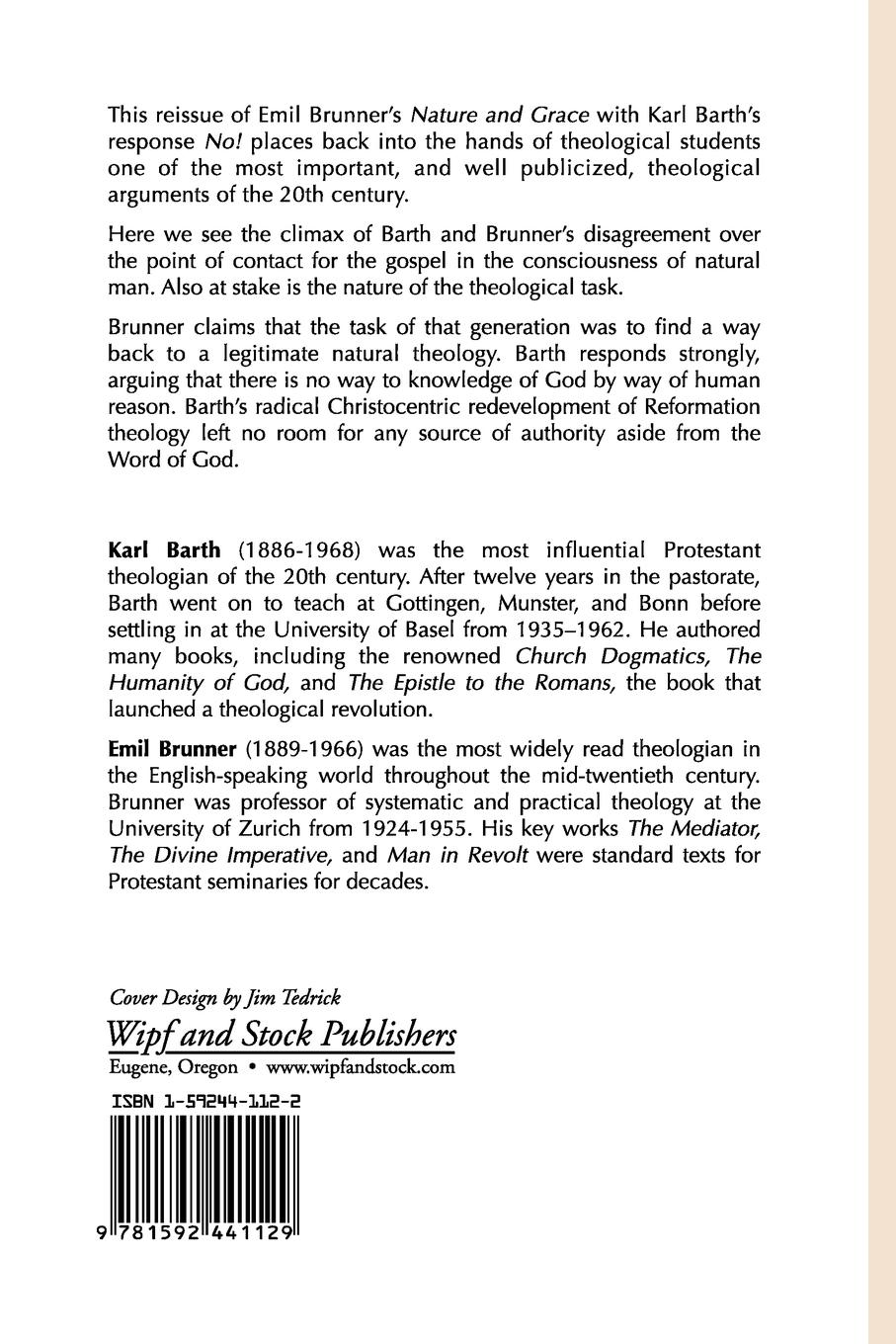 Rückseitencover Natural Theology