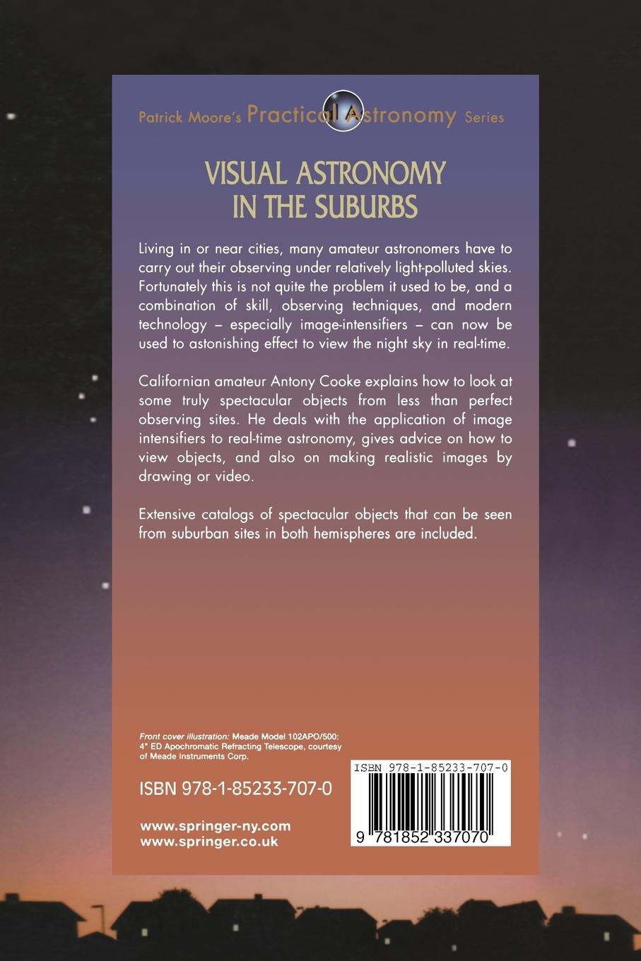 Rückseitencover Visual Astronomy in the Suburbs