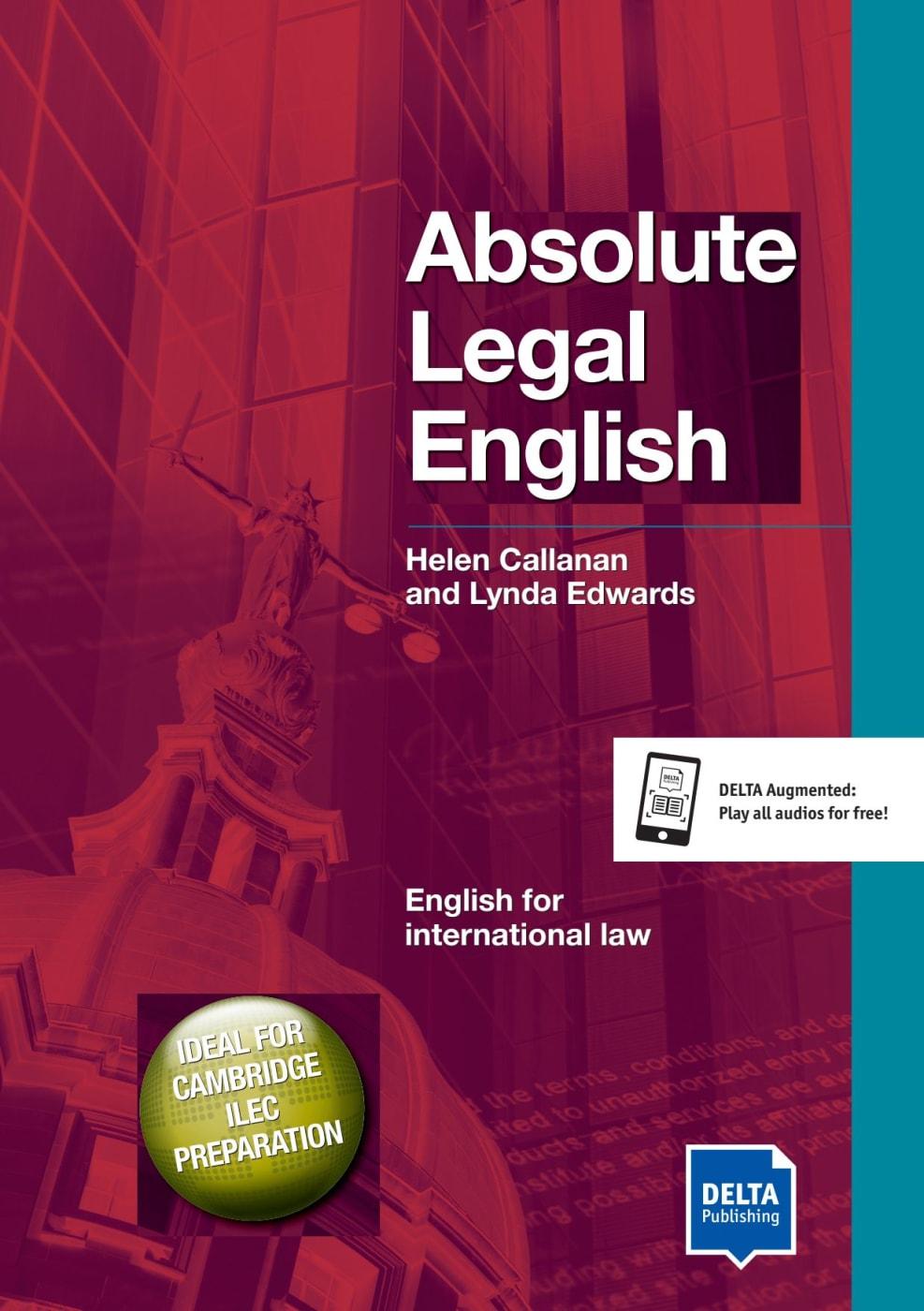 Vorderes Coverbild Absolute Legal English B2-C1. Coursebook with Audio CD