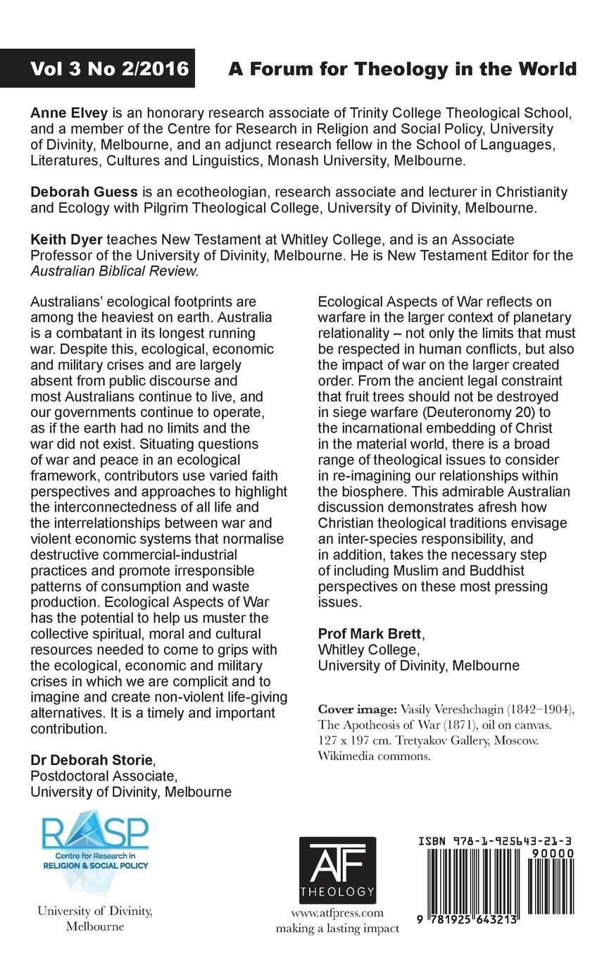 Rückseitencover Ecological Aspects of War