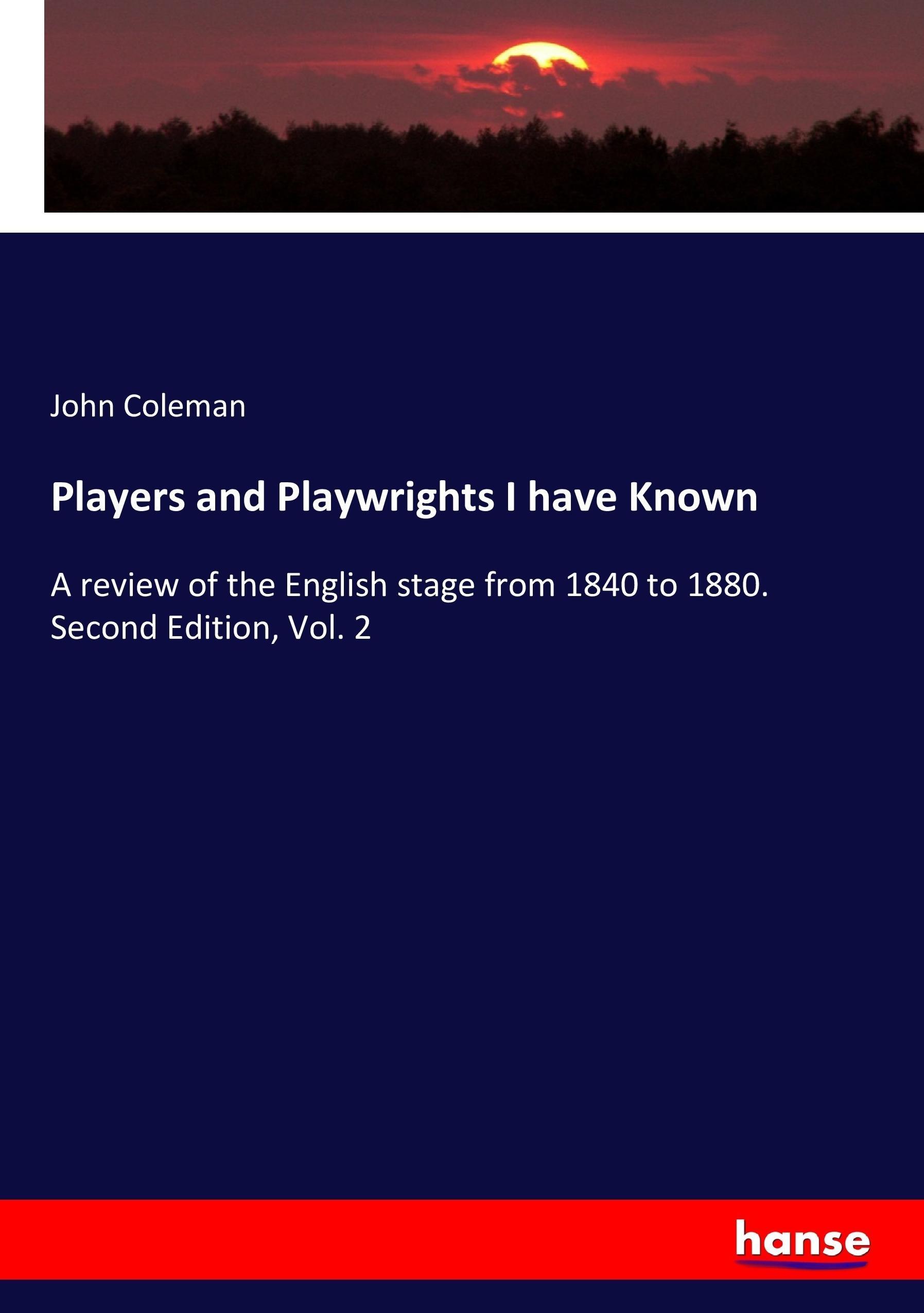 Vorderes Coverbild Players and Playwrights I have Known