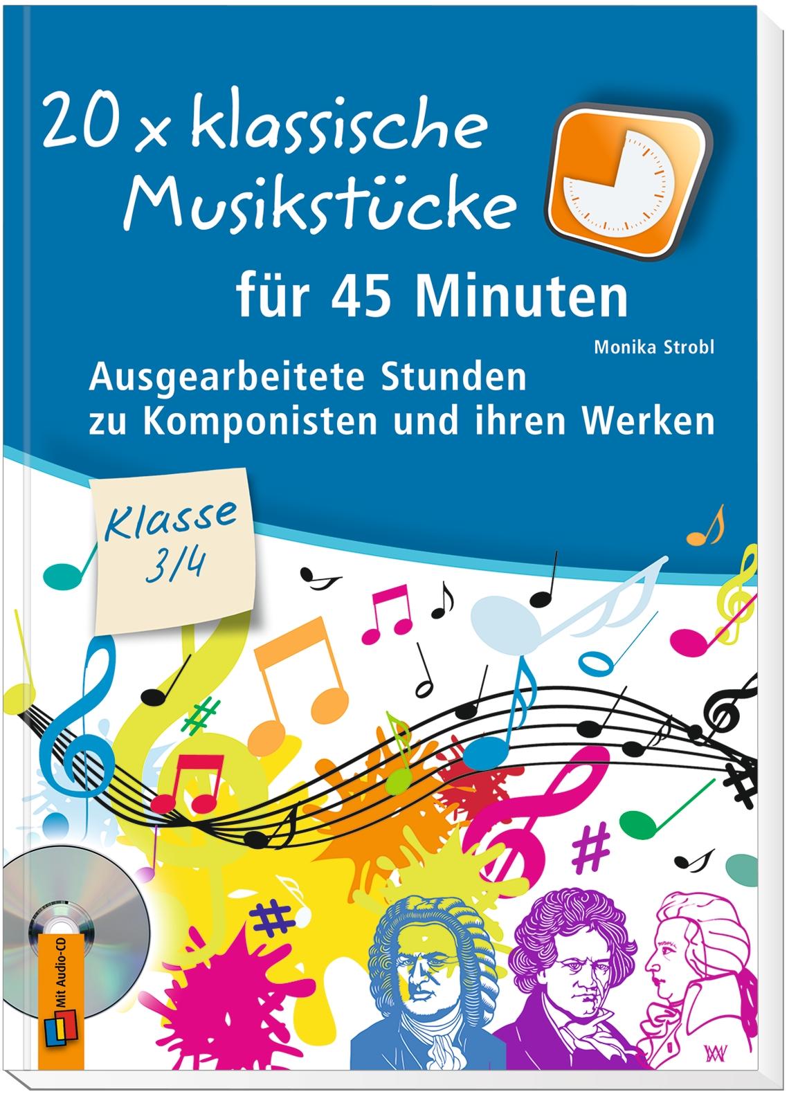 Beispielinhalt (Bild) 20 x klassische Musikstücke für 45 Minuten - Klasse 3/4