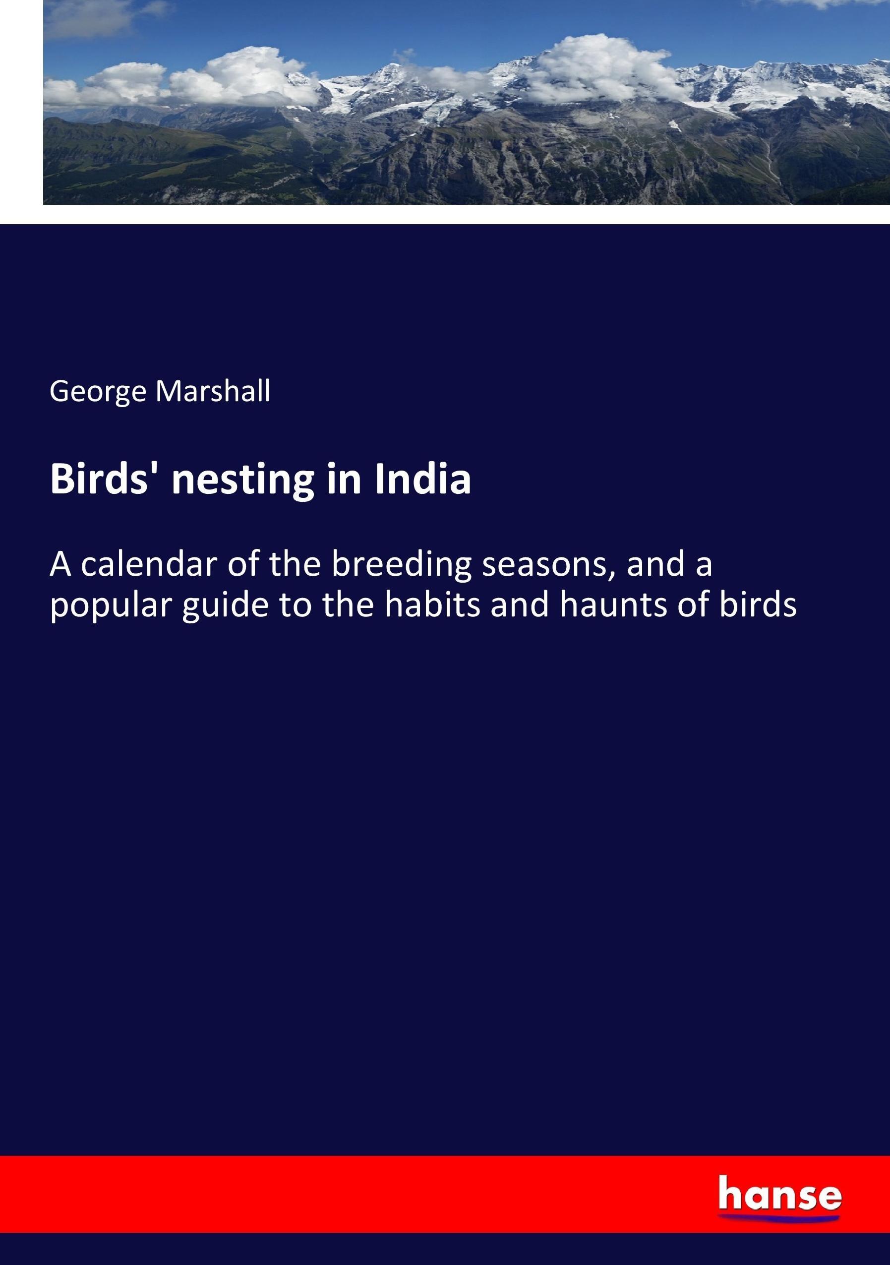 Vorderes Coverbild Birds' nesting in India